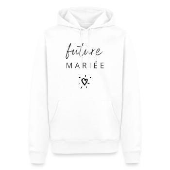Future mariée - Sweat à capuche Premium bio Homme - blanc - Devant - Nico (187cm)