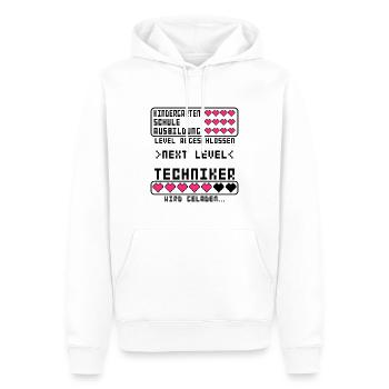 angehende Techniker vor Ausbildung Beginn Start - Männer Premium Bio Hoodie - Weiß - Vorne - Nico (187cm)