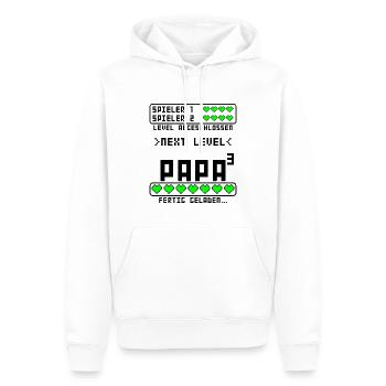 Geburt Arbeitskollege Kollege wird Papa Vater3 - Männer Premium Bio Hoodie - Weiß - Vorne - Nico (187cm)