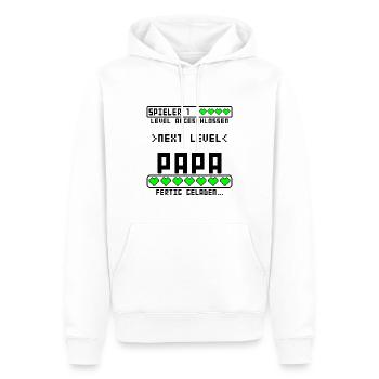 Geburt Baby Arbeitskollege Kollege wird Papa Vater - Männer Premium Bio Hoodie - Weiß - Vorne - Nico (187cm)