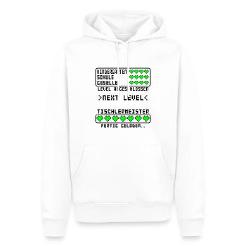 Tischlermeister Tischler Meisterprüfung bestanden - Männer Premium Bio Hoodie - Weiß - Vorne - Nico (187cm)