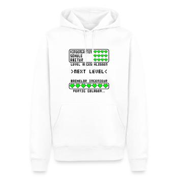 Bachelor Ingenieur of Engineering B. Eng bestanden - Männer Premium Bio Hoodie - Weiß - Vorne - Nico (187cm)