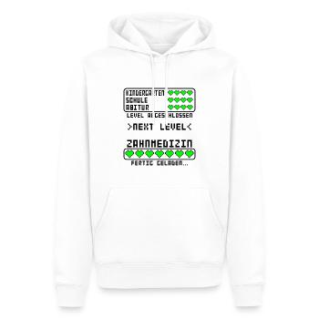 Zahnmedizin Zahnarzt Examen Studium bestanden - Männer Premium Bio Hoodie - Weiß - Vorne - Nico (187cm)
