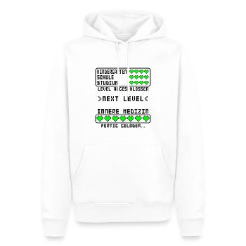 Innere Medizin Facharztprüfung Facharzt bestanden - Männer Premium Bio Hoodie - Weiß - Vorne - Nico (187cm)