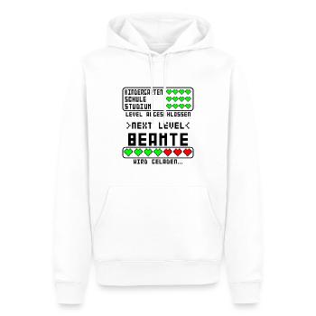 Beamte Ausbildung Beginn für Azubi Junge Baby - Männer Premium Bio Hoodie - Weiß - Vorne - Nico (187cm)