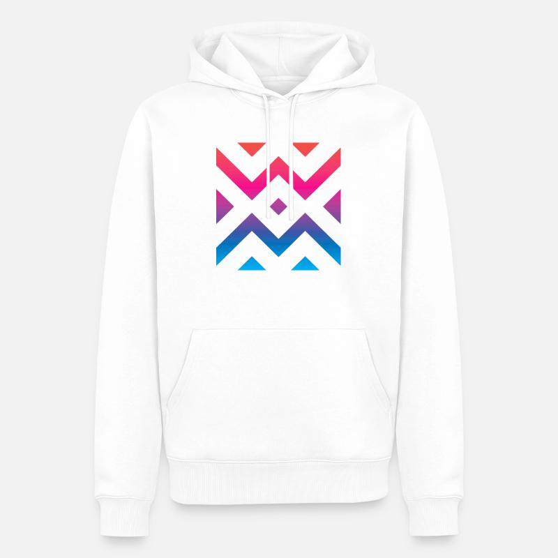 WM - Sweat à capuche Premium bio Homme - blanc