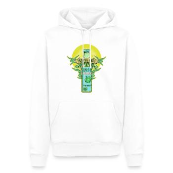 huile d’olive huile d’olive - Sweat à capuche Premium bio Homme - blanc - Devant - Nico (187cm)