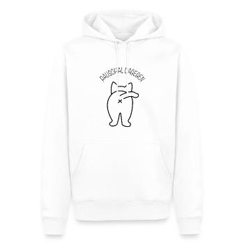 Pauschal Dagegen Katze Maine Coon Geschenk - Männer Premium Bio Hoodie - Weiß - Vorne - Nico (187cm)