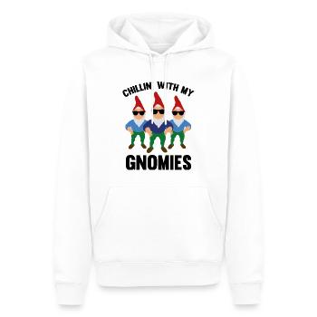 Chillin' With My Gnomies - Men’s Premium Organic Hoodie - white - Front - Nico (187cm)