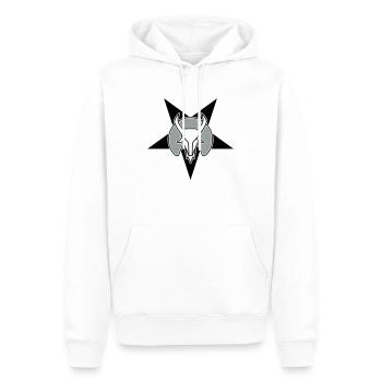 goat head star - Männer Premium Bio Hoodie - Weiß - Vorne - Nico (187cm)