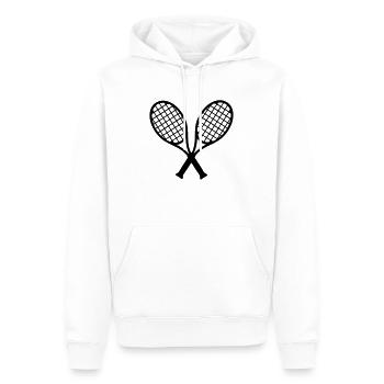 Tennis - Männer Premium Bio Hoodie - Weiß - Vorne - Nico (187cm)