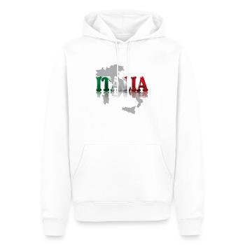 italia2 - Sweat à capuche Premium bio Homme - blanc - Devant - Nico (187cm)