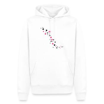 Sterne - Männer Premium Bio Hoodie - Weiß - Vorne - Nico (187cm)