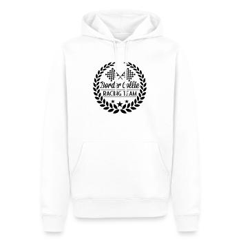 Border Collie Racing Team - Männer Premium Bio Hoodie - Weiß - Vorne - Nico (187cm)