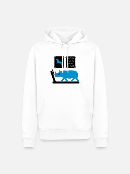 motivation - Men’s Premium Organic Hoodie - white