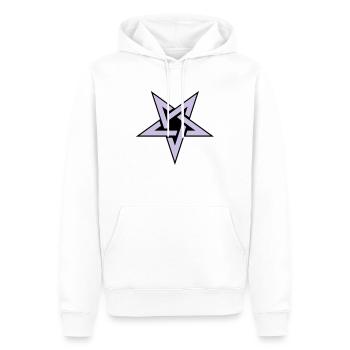 Pentagram__V005 - Männer Premium Bio Hoodie - Weiß - Vorne - Nico (187cm)
