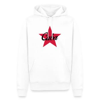 Cuba - Sweat à capuche Premium bio Homme - blanc - Devant - Nico (187cm)