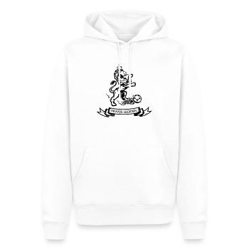 Hollande orange Légion maillot de football Lion - Sweat à capuche Premium bio Homme - blanc - Devant - Nico (187cm)