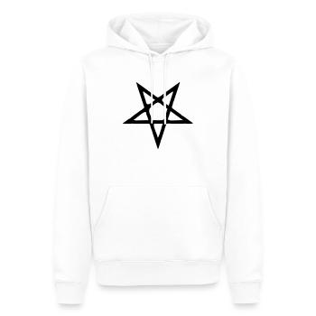 Pentagram__V015 - Sweat à capuche Premium bio Homme - blanc - Devant - Nico (187cm)