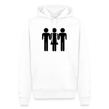 Two Man - Männer Premium Bio Hoodie - Weiß - Vorne - Nico (187cm)