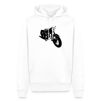 Simson AWO Touren Oldtimer - Männer Premium Bio Hoodie - Weiß - Vorne - Nico (187cm)