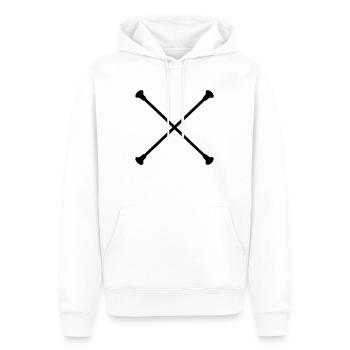 baton de twirling Twirling bâton - Sweat à capuche Premium bio Homme - blanc - Devant - Nico (187cm)