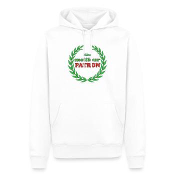 Elu meilleur patron - Sweat à capuche Premium bio Homme - blanc - Devant - Nico (187cm)