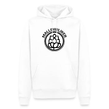 Malleholiker - Männer Premium Bio Hoodie - Weiß - Vorne - Nico (187cm)