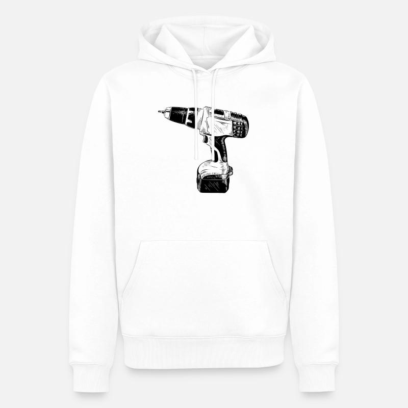 drill - Männer Premium Bio Hoodie - Weiß