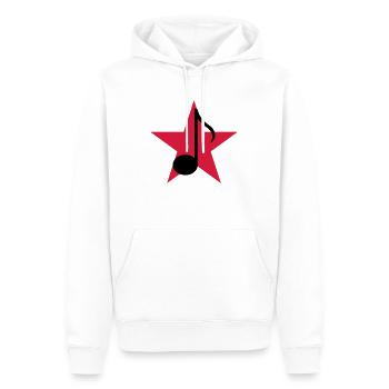 musique / musicien / music / musician - Sweat à capuche Premium bio Homme - blanc - Devant - Nico (187cm)