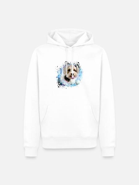 Havanese,Bolognese,Malteser,Dog,Graffiti,Malere - Men’s Premium Organic Hoodie - white