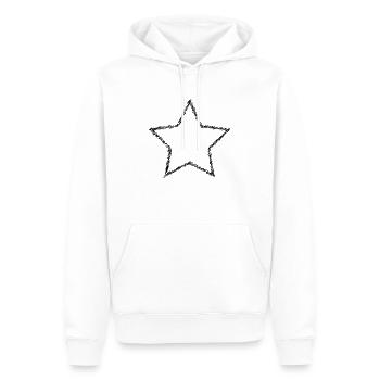 Stern gekritzelt Geschenk Kritzeln Hand gezeichnet - Männer Premium Bio Hoodie - Weiß - Vorne - Nico (187cm)