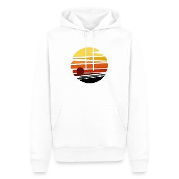 walking on sunshine - Men’s Premium Organic Hoodie - white - Front - Nico (187cm)