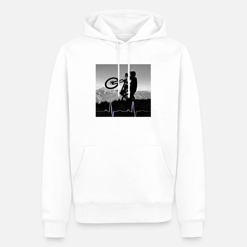 MTB Lover's - Männer Premium Bio Hoodie - Weiß