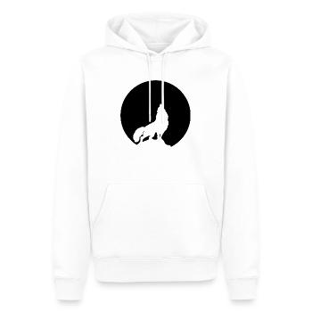 Astronomie des étoiles de la Lune du Loup - Sweat à capuche Premium bio Homme - blanc - Devant - Nico (187cm)