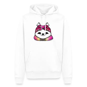 Paresseux Noël doux paresseux drôles animal 05 - Sweat à capuche Premium bio Homme - blanc - Devant - Nico (187cm)