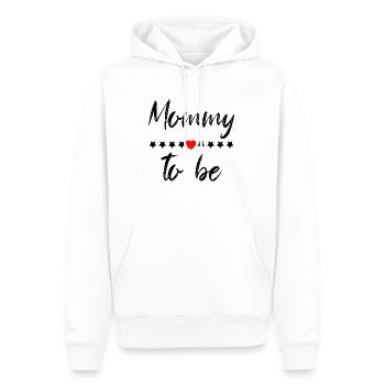 Grossesse Baby shower Babyshower Boy Girl - Sweat à capuche Premium bio Homme - blanc - Devant - Nico (187cm)