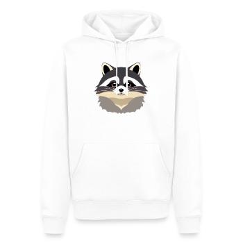 Ratons laveurs Mignon Cartoon Raccoon 1 - Sweat à capuche Premium bio Homme - blanc - Devant - Nico (187cm)