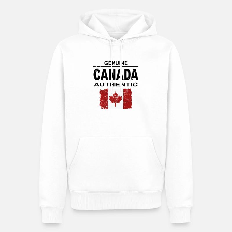 Kanada - Maple Leaf - Canada - Männer Premium Bio Hoodie - Weiß