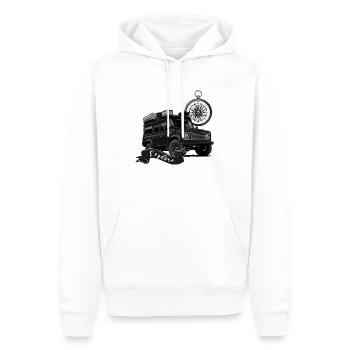 Defender // Roof Tent // Roof Tent Nomads // Outdoor - Men’s Premium Organic Hoodie - white - Front - Nico (187cm)