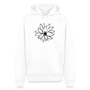 Flower Blume Pflanze - Männer Premium Bio Hoodie - Weiß - Vorne - Nico (187cm)