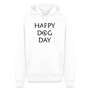 Hund Dog - Männer Premium Bio Hoodie - Weiß - Vorne - Nico (187cm)
