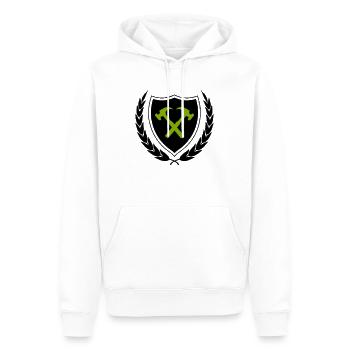 handwerker wappen - Männer Premium Bio Hoodie - Weiß - Vorne - Nico (187cm)
