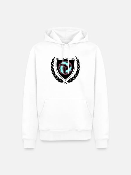 handball wappen - Männer Premium Bio Hoodie - Weiß