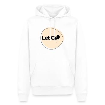 Lâche-le - Sweat à capuche Premium bio Homme - blanc - Devant - Nico (187cm)