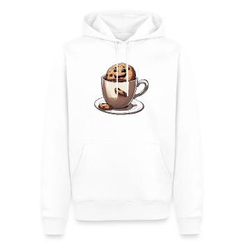 Coffee Coffee Cup Caffeine Gift Coffee Bean - Men’s Premium Organic Hoodie - white - Front - Nico (187cm)