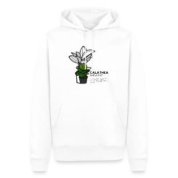 Calathea - Männer Premium Bio Hoodie - Weiß - Vorne - Nico (187cm)