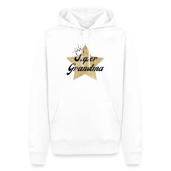 Super Grandma Star - Oma Geschenk - Männer Premium Bio Hoodie - Weiß - Vorne - Nico (187cm)