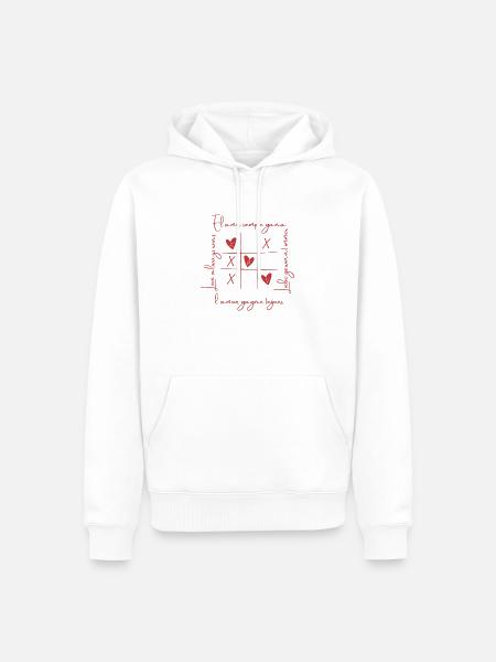 Saint Valentin love - Men’s Premium Organic Hoodie - white