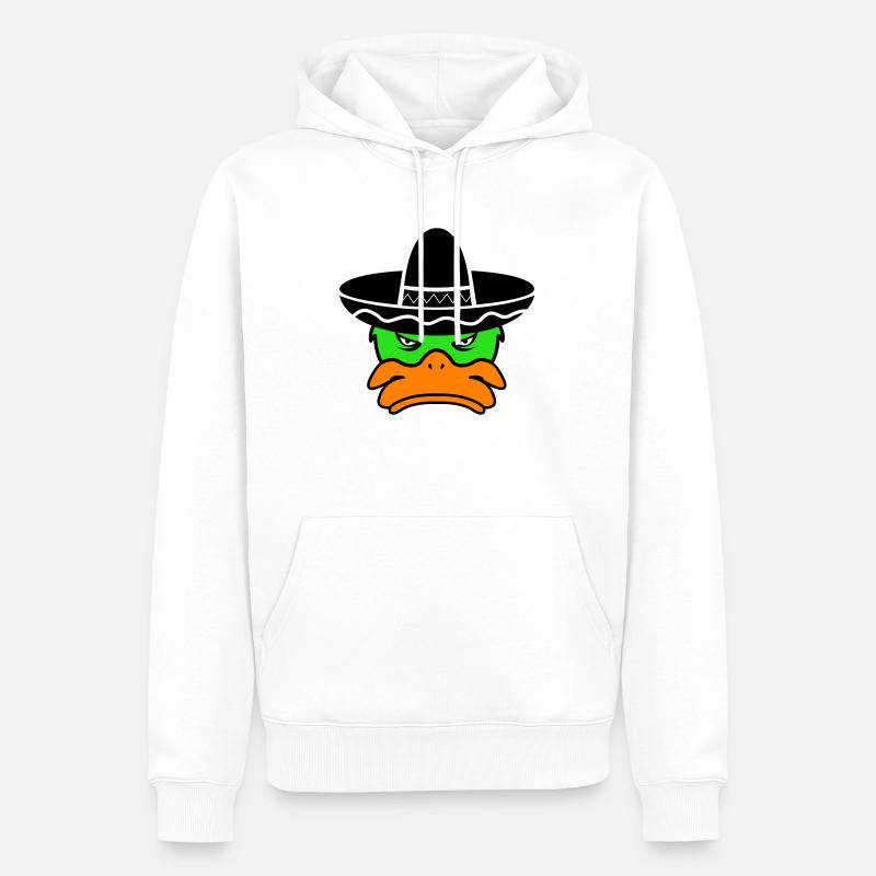 mexico duck 02 - Männer Premium Bio Hoodie - Weiß
